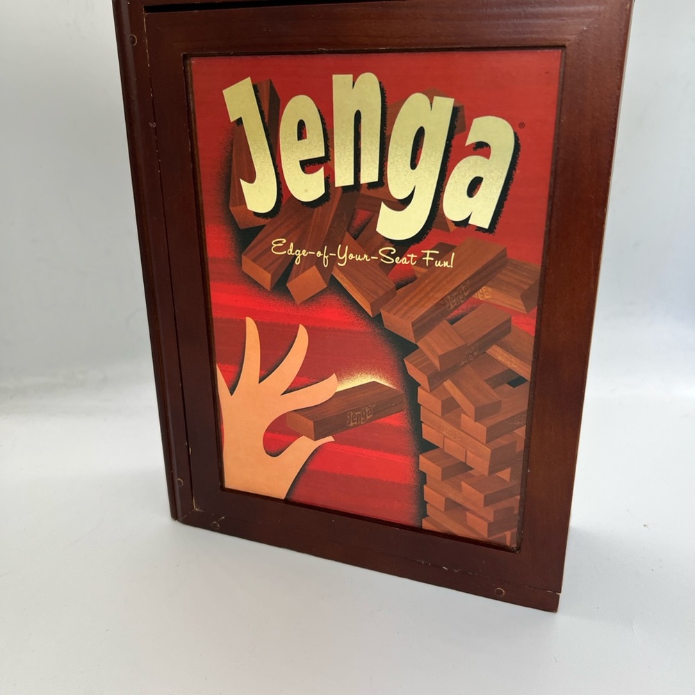 Jenga vintage Wooden Game bookshelf edition